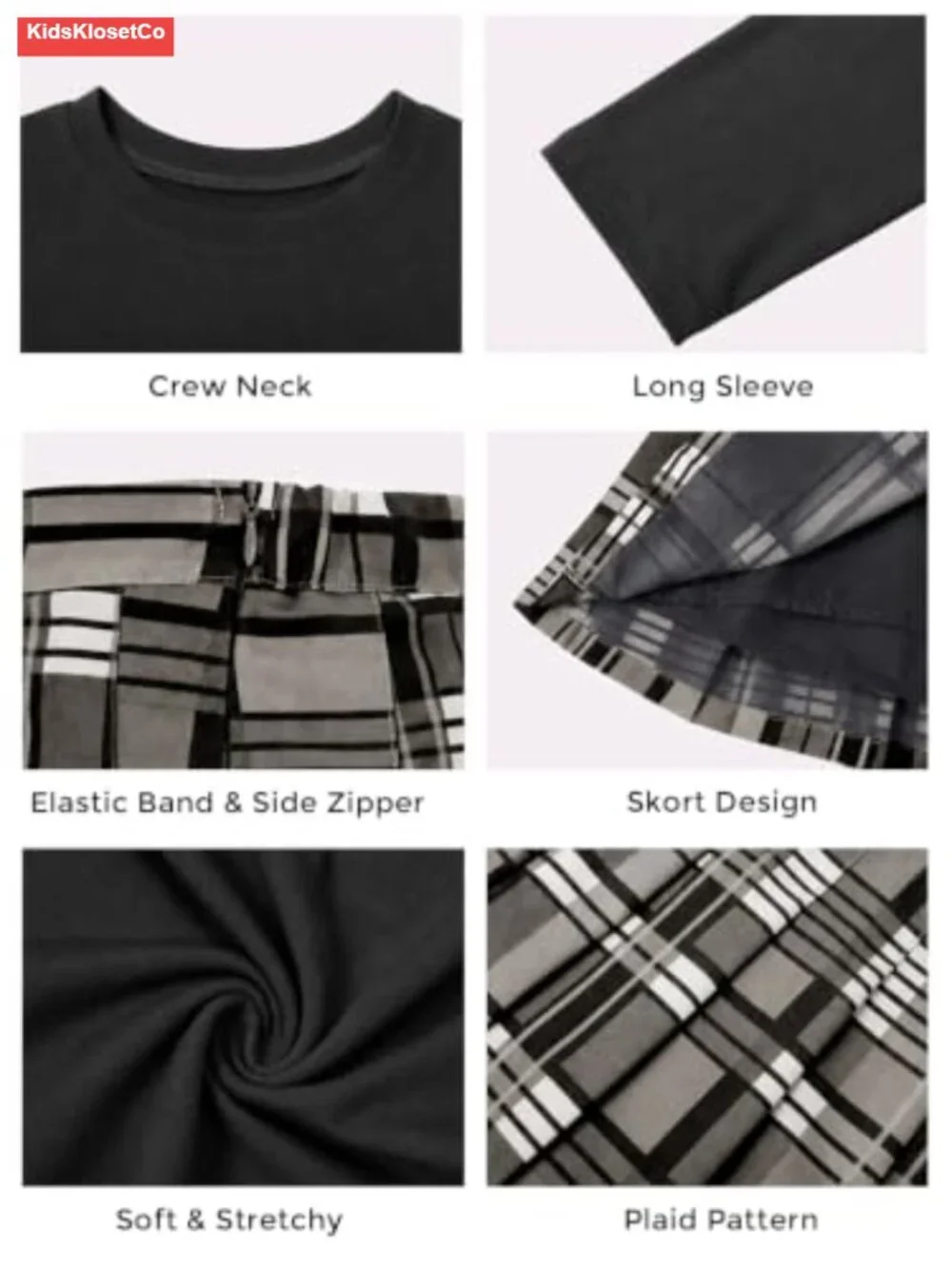 Girls Slim Fit Shirt and Pleated Skirt Set School Uniform 5-14Y